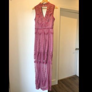 Boohoo Lace Maxi Dress
